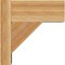 Ekena Millwork Traditional Block Rough Sawn Outlooker, Western Red Cedar, 6"W x 12"D x 12"H OUT06X12X12TRA05RWR - alternate 2
